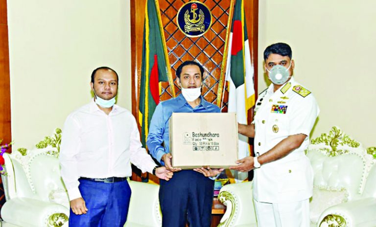 Bashundhara Group provides 50,000 masks, 500 PPE, foods to Bangladesh Navy